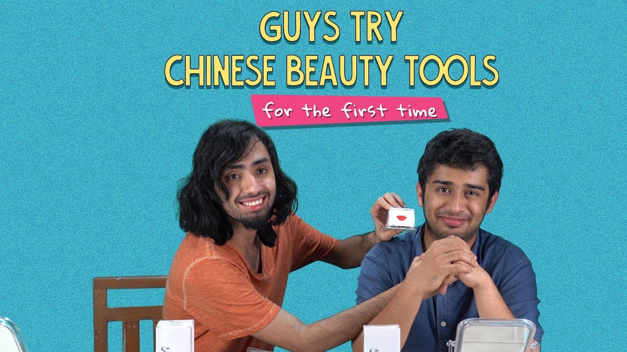 Guys Try Chinese Beauty Tools For The First Time | Ft. Kanishk & Akshay | Ok Tested