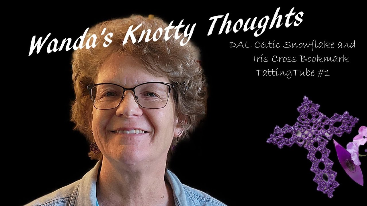 DAL Celtic Snowflake and Iris Cross TattingTube#1