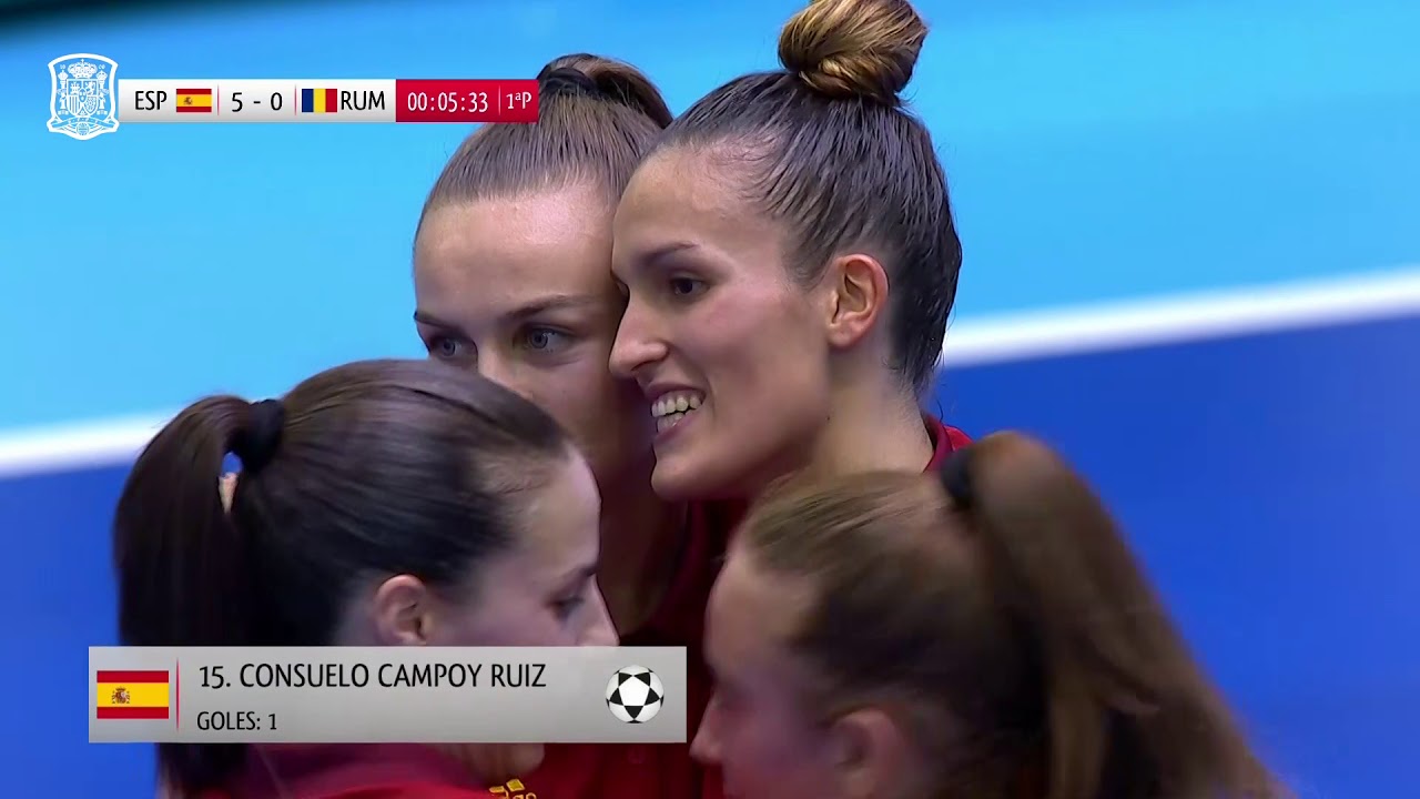 La Selección femenina de fútbol sala golea a Rumanía (12-1)