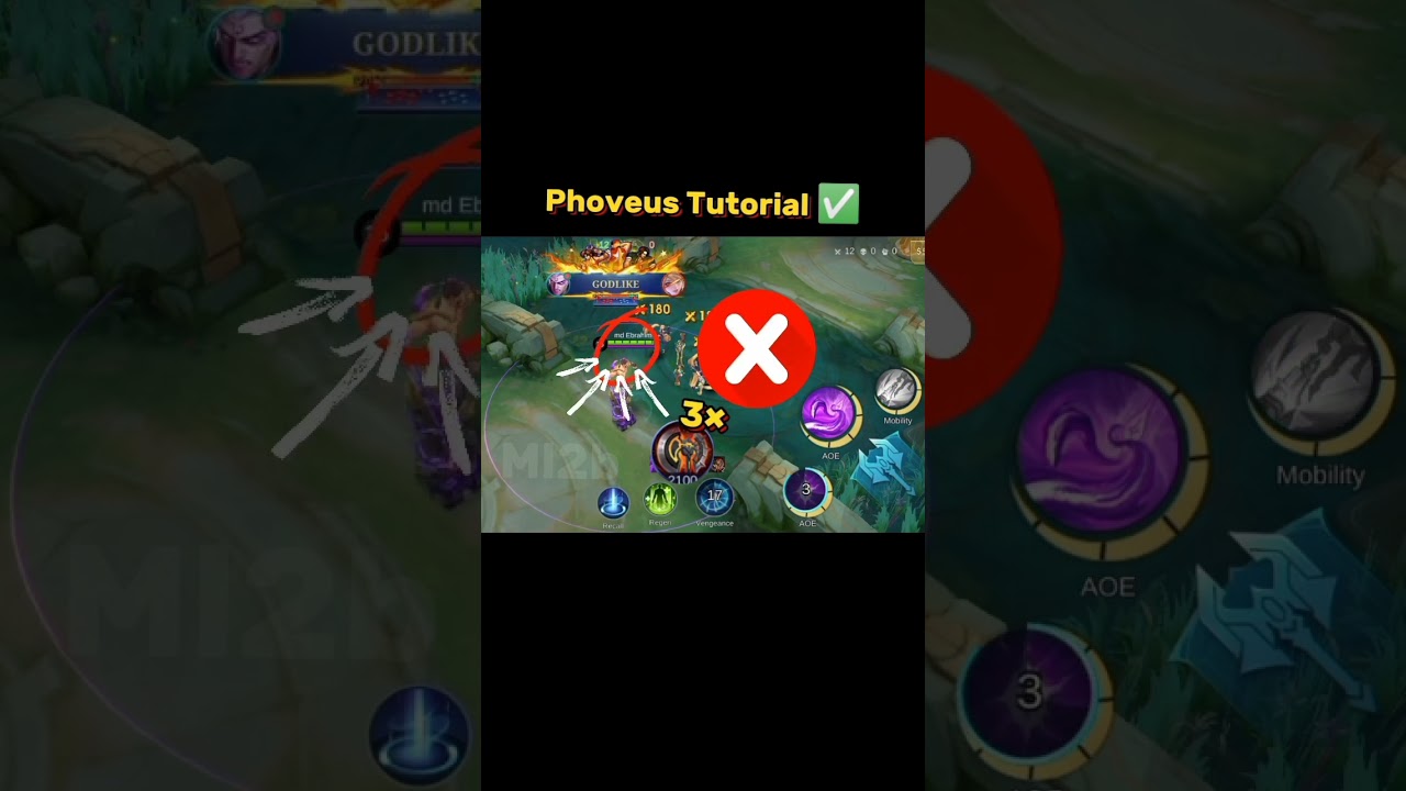 phoveus  Lifesteal build ☠️🤫 Mobile legends #ml2b #mlbb #mobilelegends #tutorial #phoveus