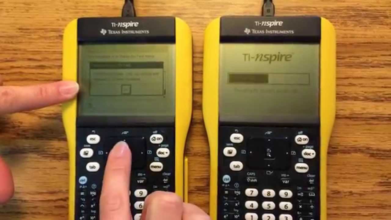 Transferring Press to Test from one NSpire to another Nspire