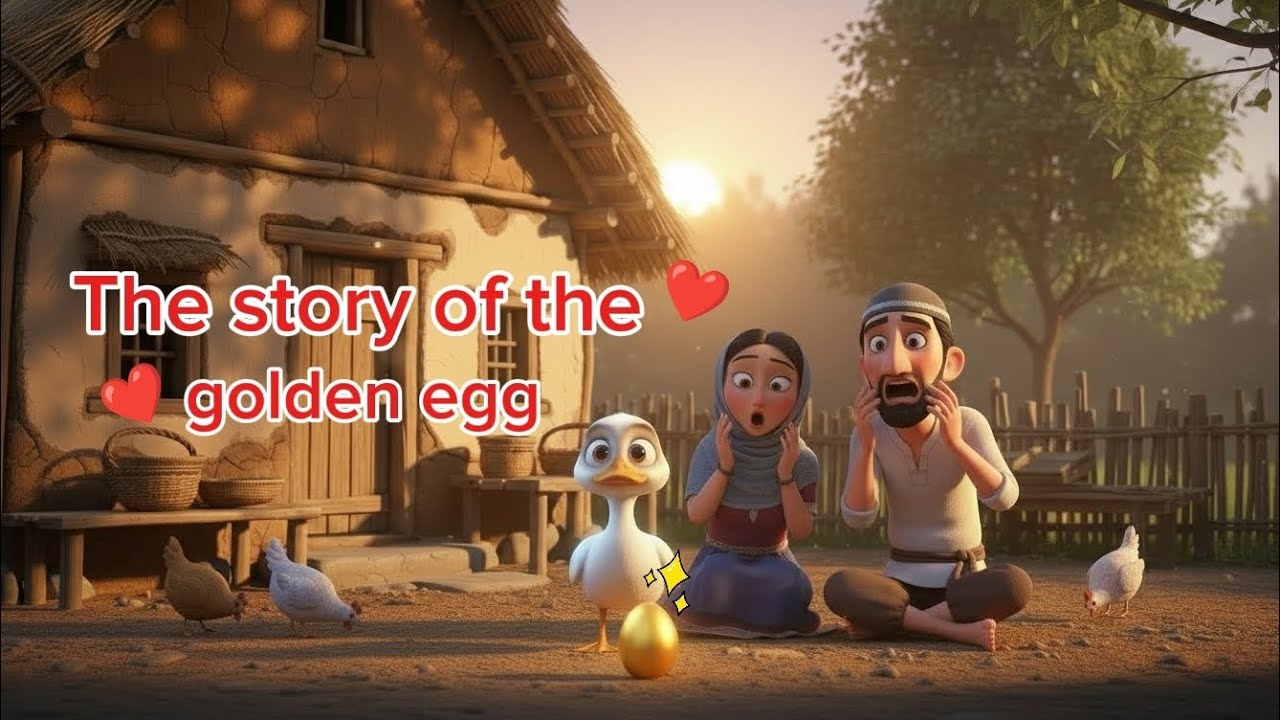 Anaya fairy tales | The story of the golden egg 🥚 😱3d animated story in Urdu 😀