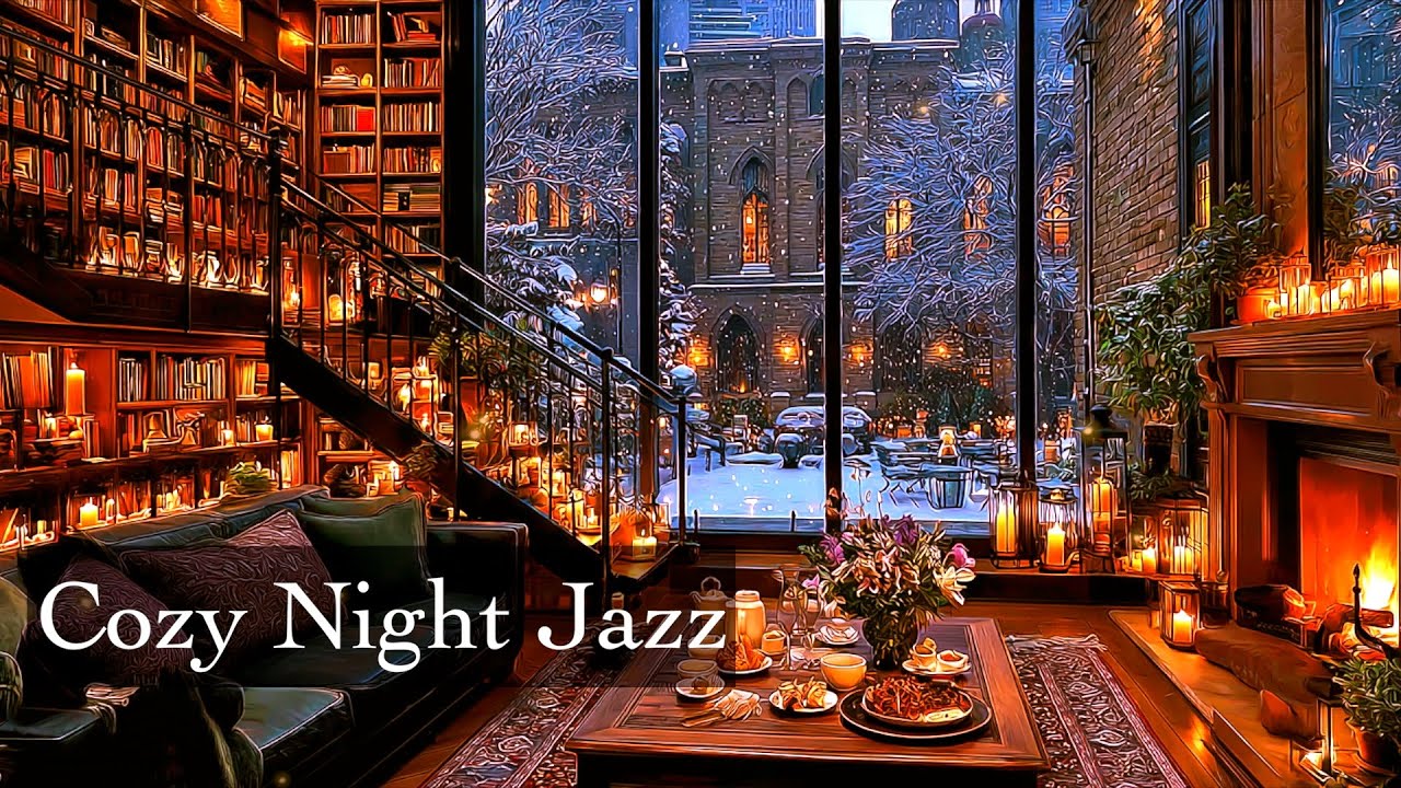 Cozy Night Jazz | Relaxing Background Music for Work, Study & Reading