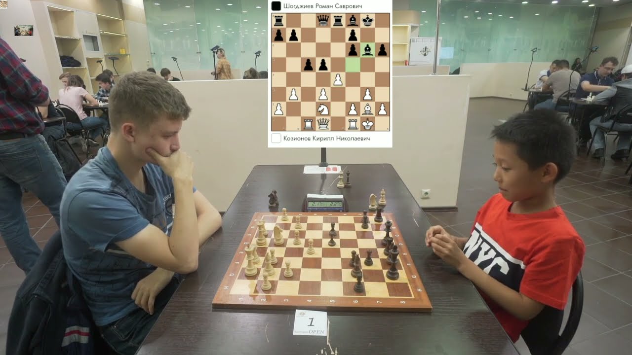 BLITZ | Kozionov K. (2388) VS Shogdzhiev R. (2055). Nimzo-Larsen Attack, classical variation.