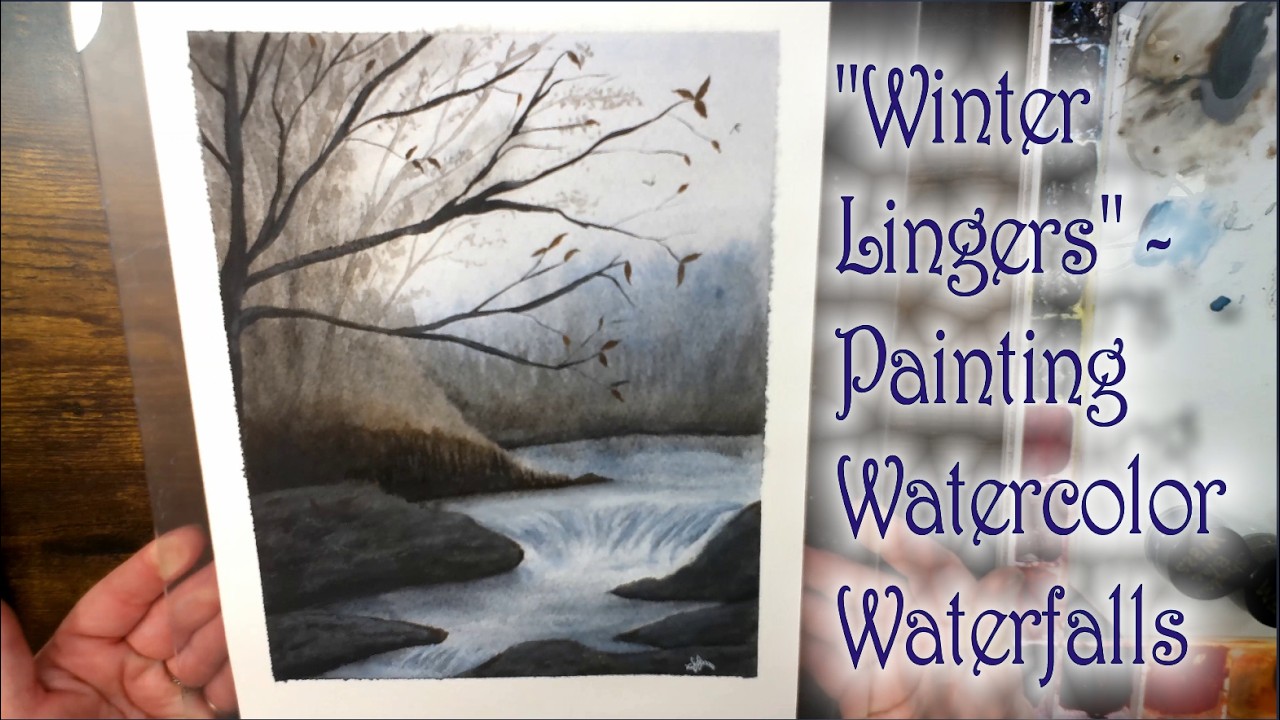 Painting Watercolor Waterfalls - 