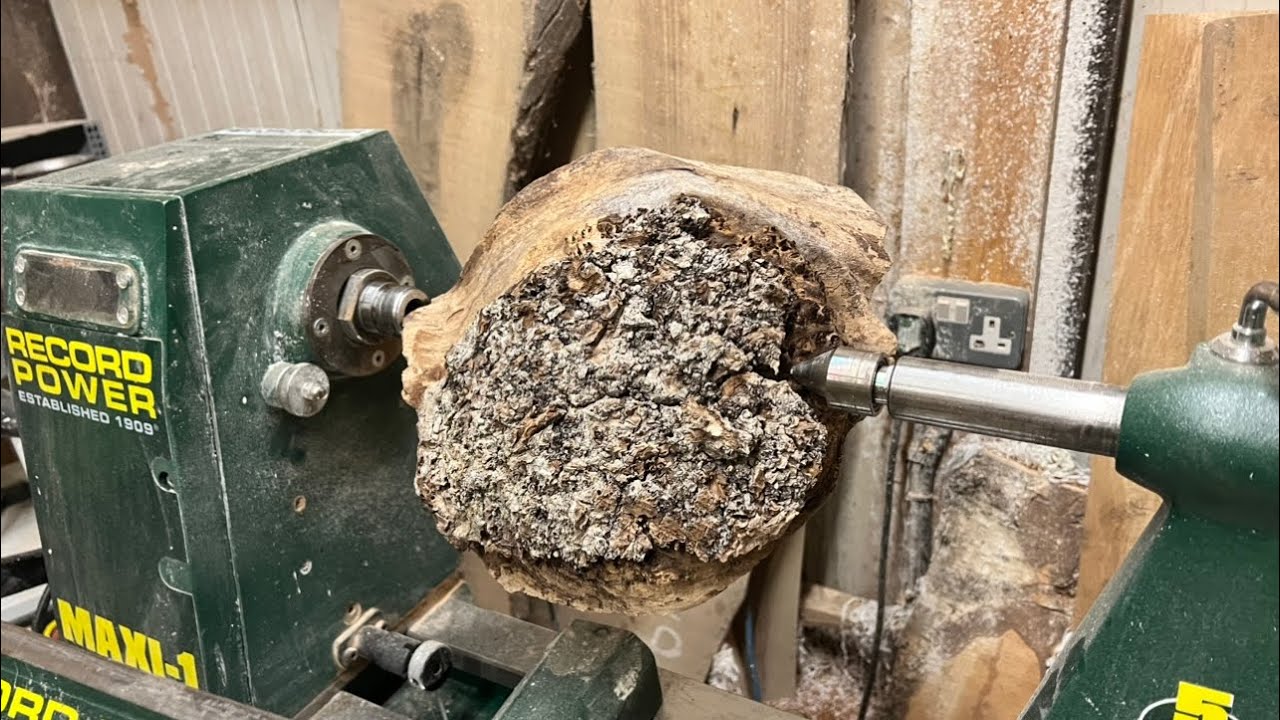 Woodturning - Firewood Burl Into An Awesome Hybrid Bowl !