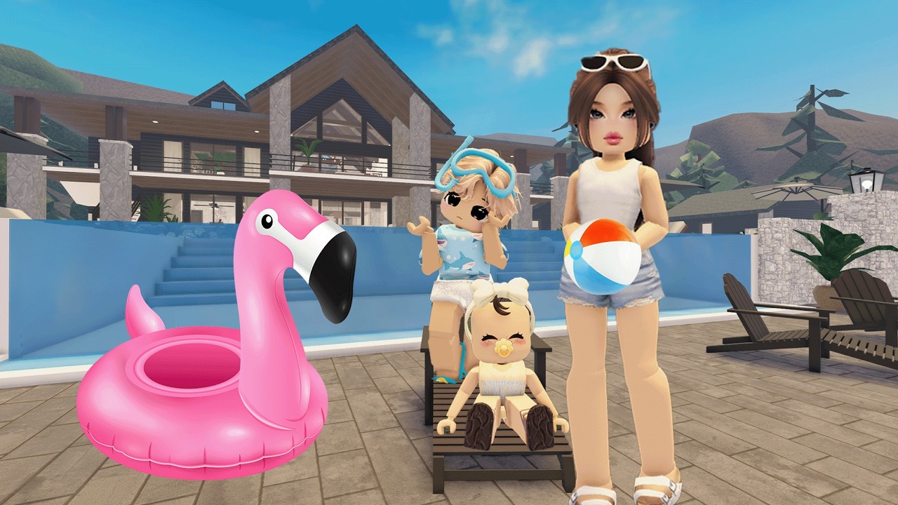 Vacaciones En La Mansión Del Bosque Con Mis Hijos En Roblox