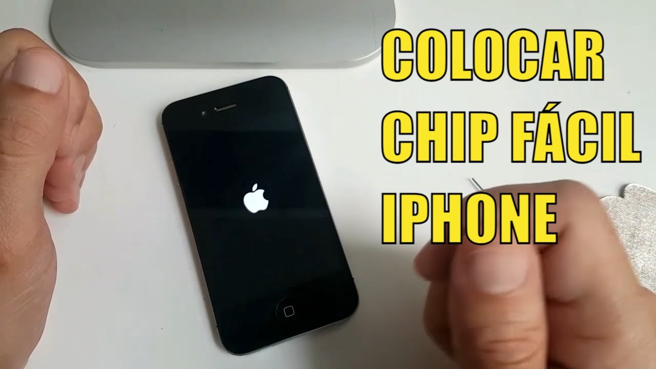 Colocar Instalar Chip no Iphone