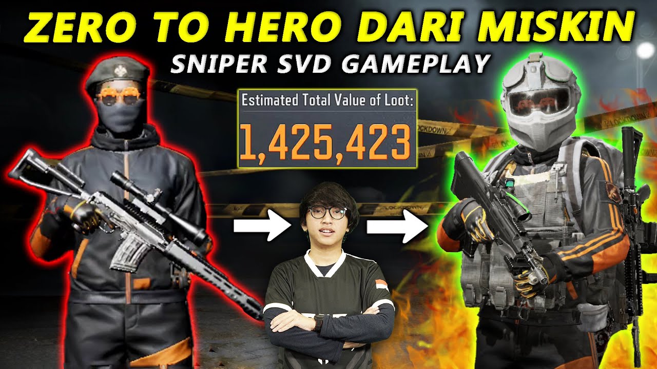 ZERO TO HERO PAKAI SNIPER SVD DAN MENDAPATKAN 1,4 JUTA LOOT DARI MISKIN JADI KAYA! - Arena Breakout