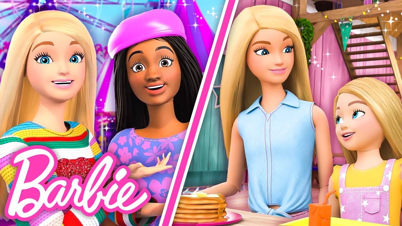 Acampamento da Barbie: Troca de Irmãs & Maratona de Mistérios da Barbie Casa dos Sonhos | 60 Minutos