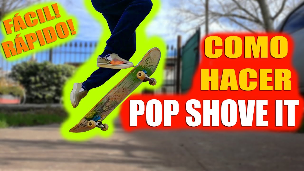 CÓMO HACER un POP SHOVE IT en SKATE Fácil y Rápido (Bien Explicado)