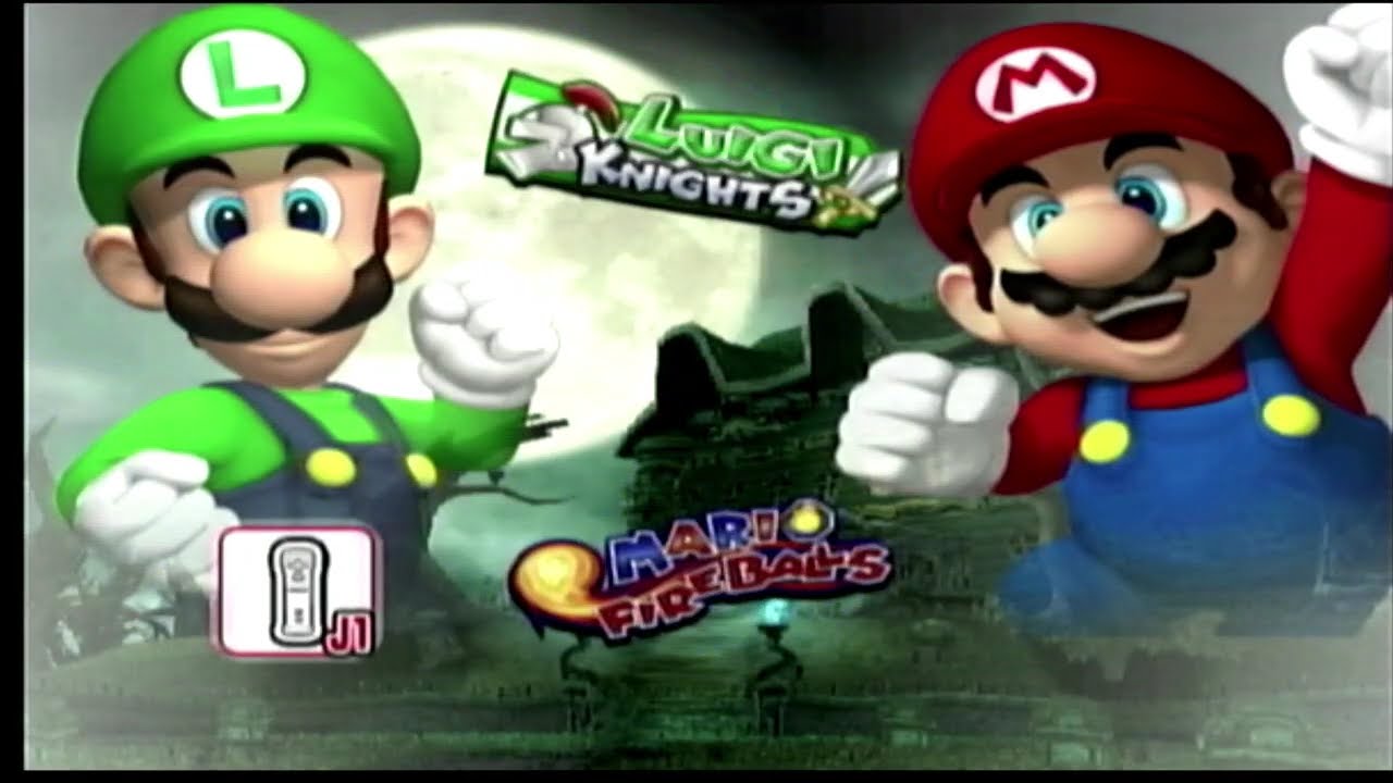 Mario Super Sluggers: Luigi Knights vs Mario Fireballs HD