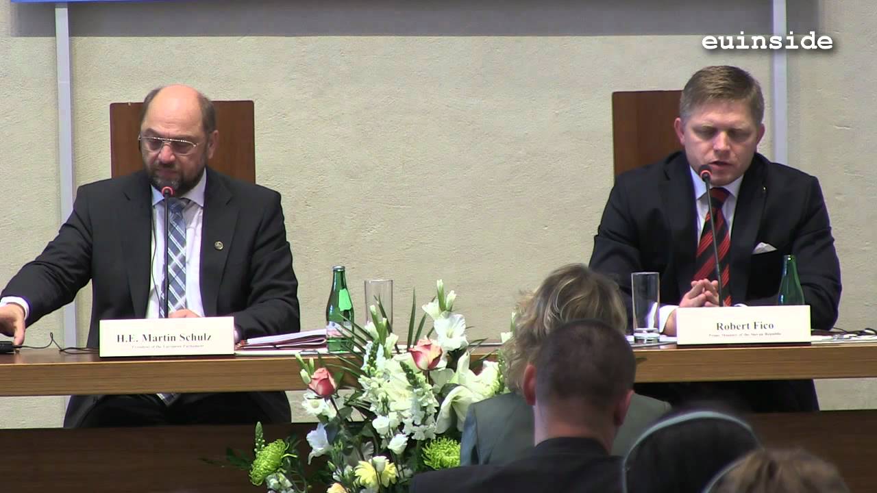 Martin Schulz/Robert Fico Press Conference