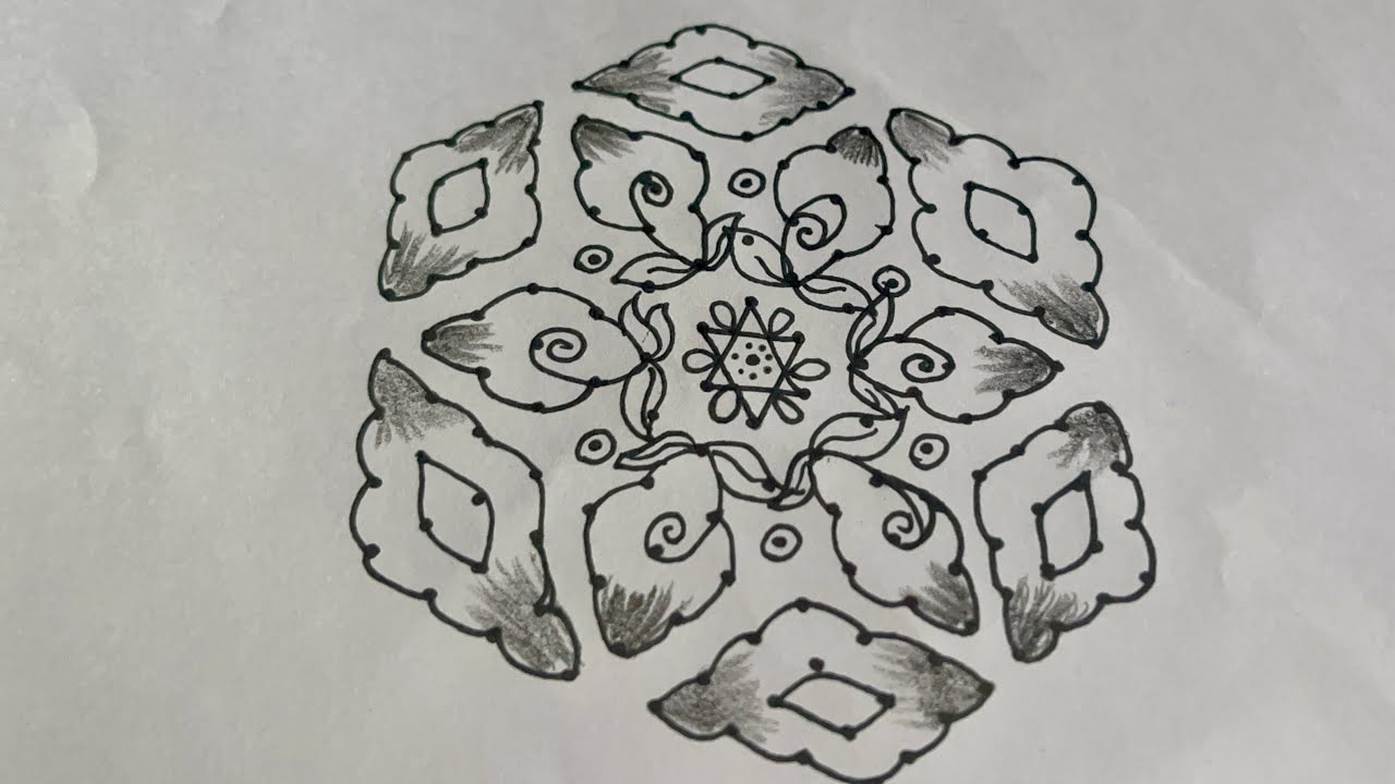 Very Easy rangoli designs 🌺 Simple rangoli designs 