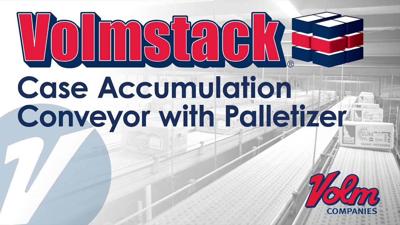 Case Accumulation Conveyor with Palletizer