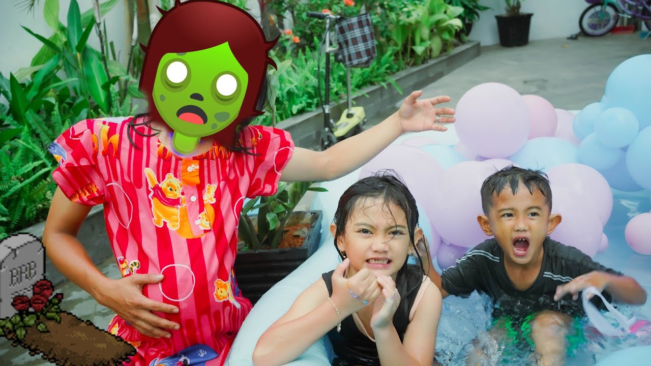 ASYIK BERENANG DI KEJAR ZOMBIE HAMIL 🥵🤢 | Ali vlog
