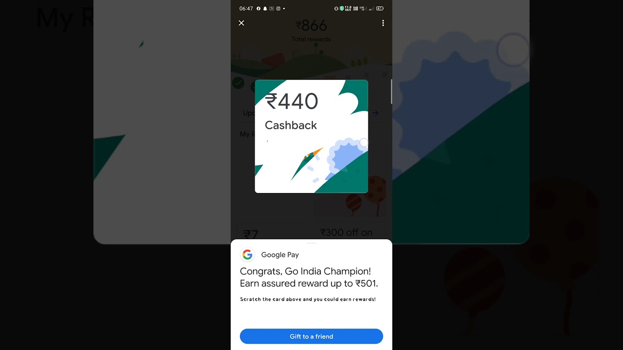 Google pay Go india offer cashback
