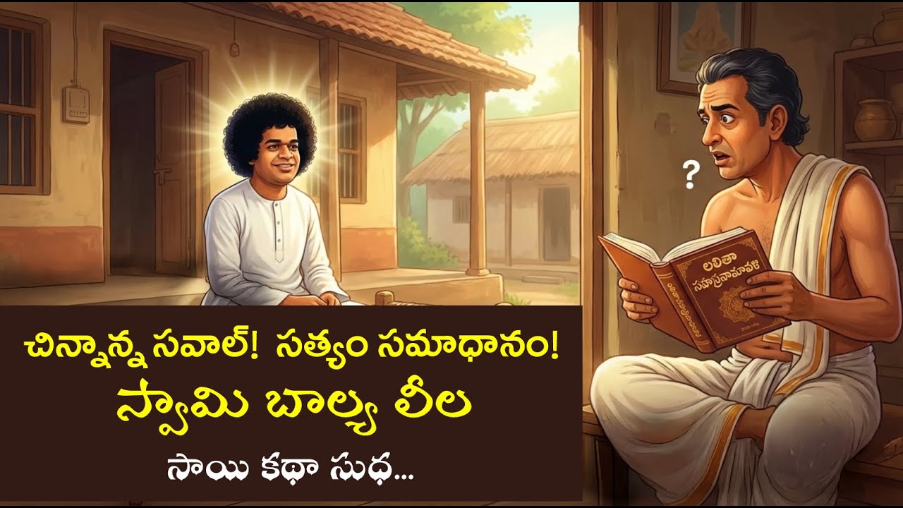 చిన్నాన్న సవాల్‌!  సత్యం సమాధానం!  |  స్వామి బాల్య లీల | సాయి కథా సుధ | 3D ANIMATION
