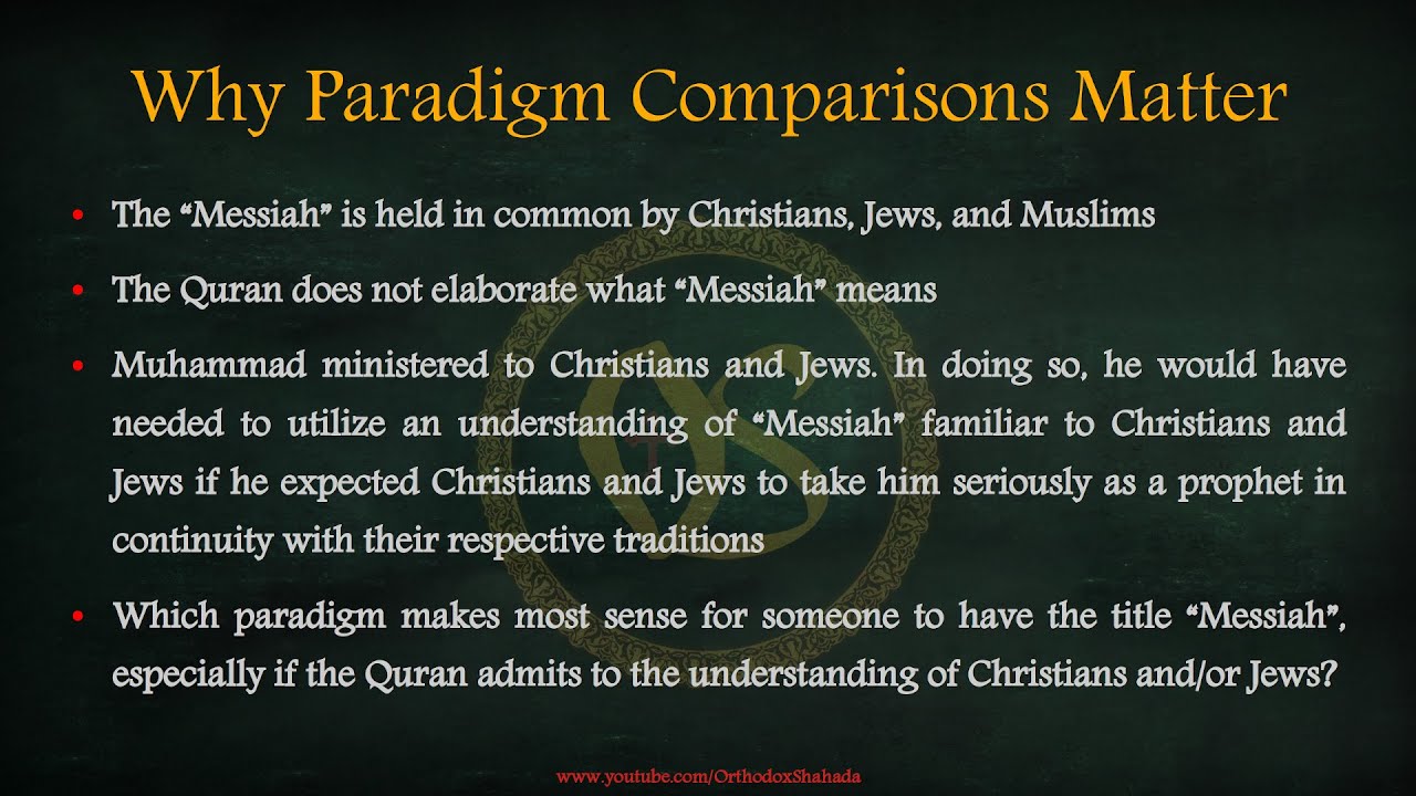 [CH] Muslims Do Not Understand Paradigm Comparisons