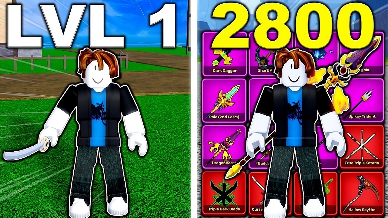 Noob To Max COLLECTING EVERY SWORD (Blox Fruits)