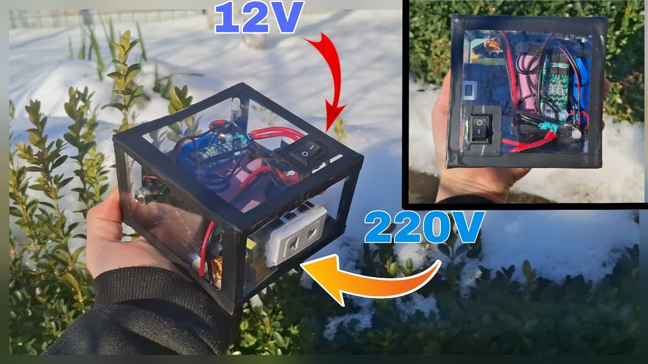 [DIY] 12V Battery Power supply with 40W inverter. ~12V - 220V~
