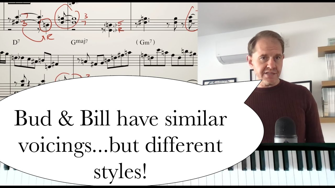 Bud Powell v. Bill Evans Solo Piano Comping
