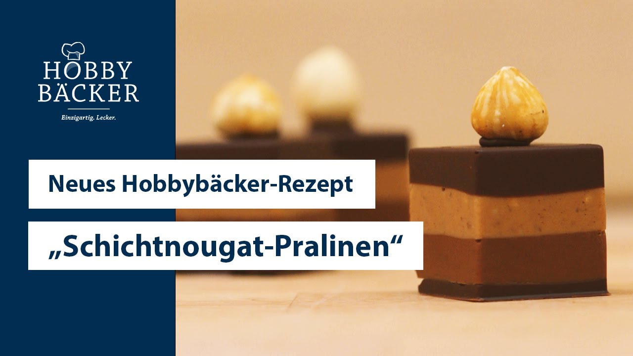 Schichtnougat-Pralinen