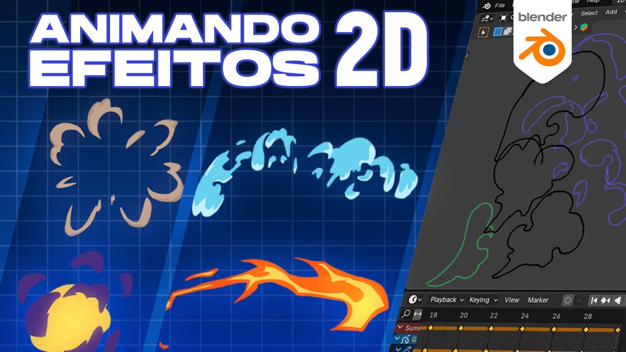 Efeitos 2D no Blender – Truques e Técnicas para Animar com Grease Pencil
