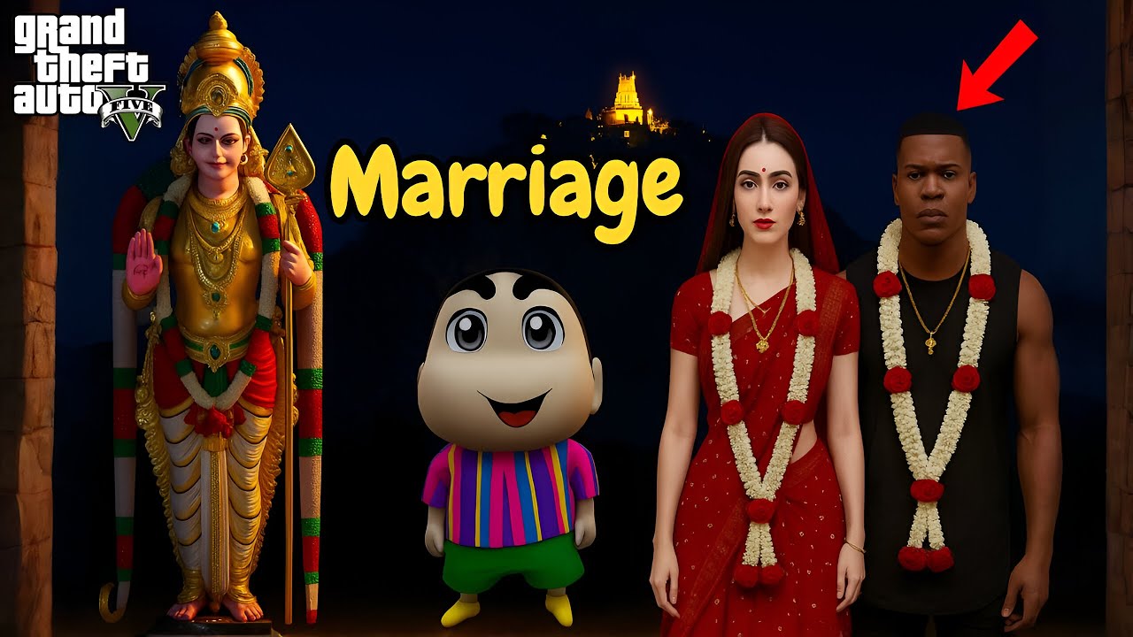 GTA 5: Asuran & Anjala Love Story | Shocking Twist | Marriage in Murugan Temple | Tamil Gameplay