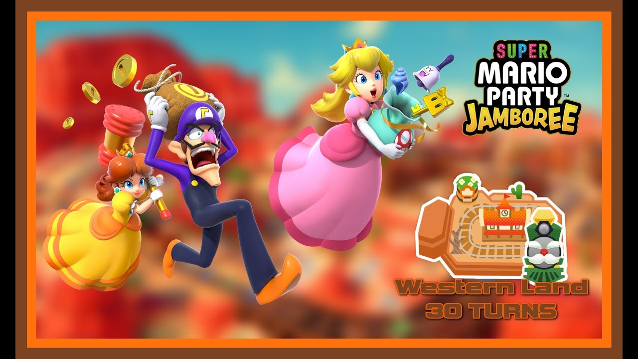 Super Mario Party JAMBOREE- Western Land (30 Turns) - More Wiggler Milk #marioparty #western