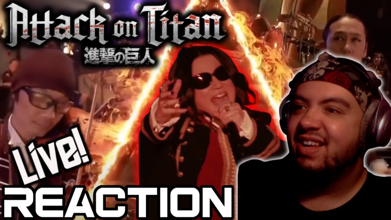 ATTACK ON TITAN CONCERT! Ending 8 PLUS Attack on Titan Guren no Yumiya concert Reaction