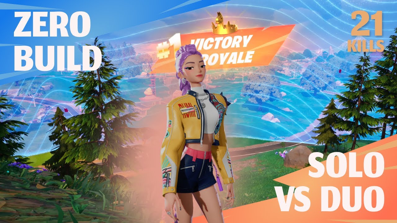 Fortnite Chapter 6 Season 4 | Solo VS Duo | Rumi Hunter/x skin | Ultra graphics | 21:9