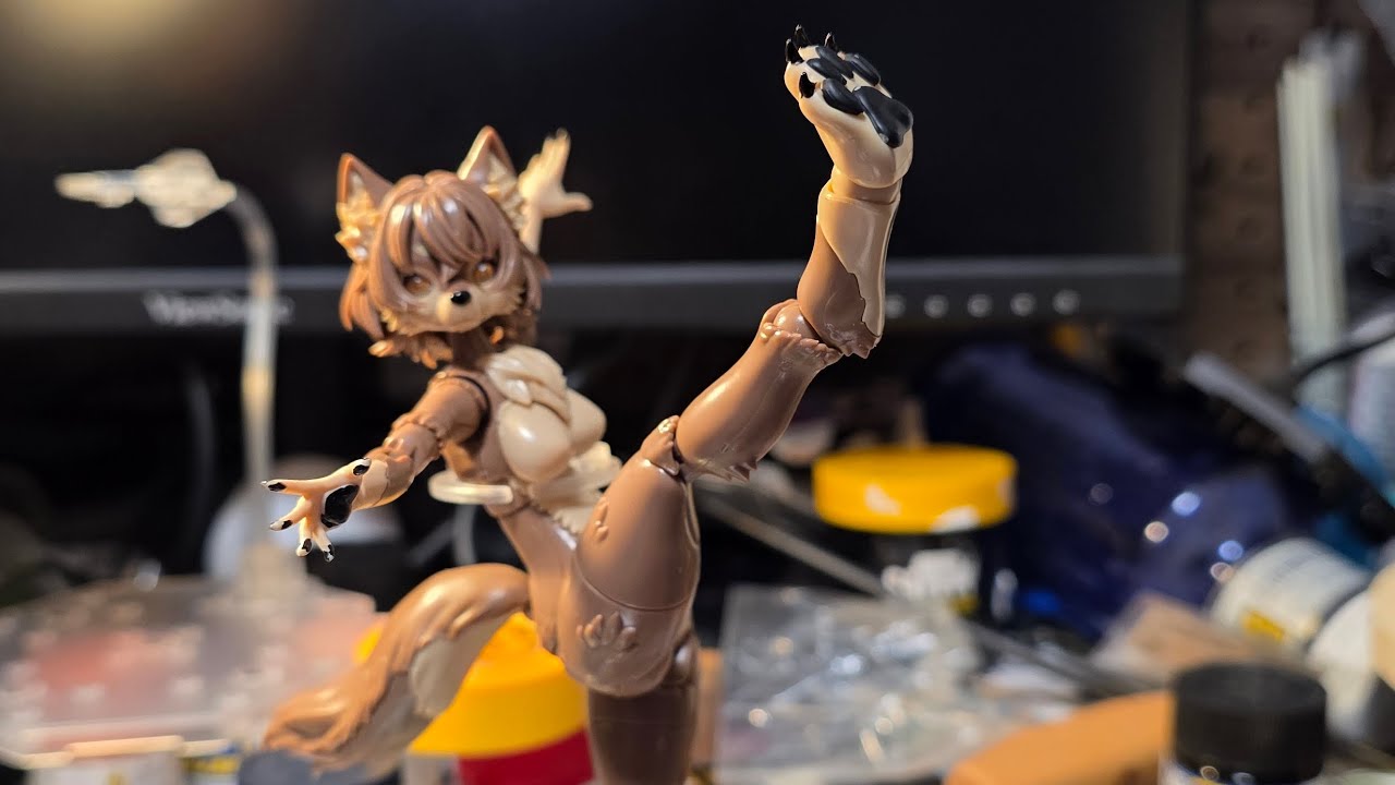 【The roar of KEMONO !】けもプラ ニホンオオカミ組み立てレビュー