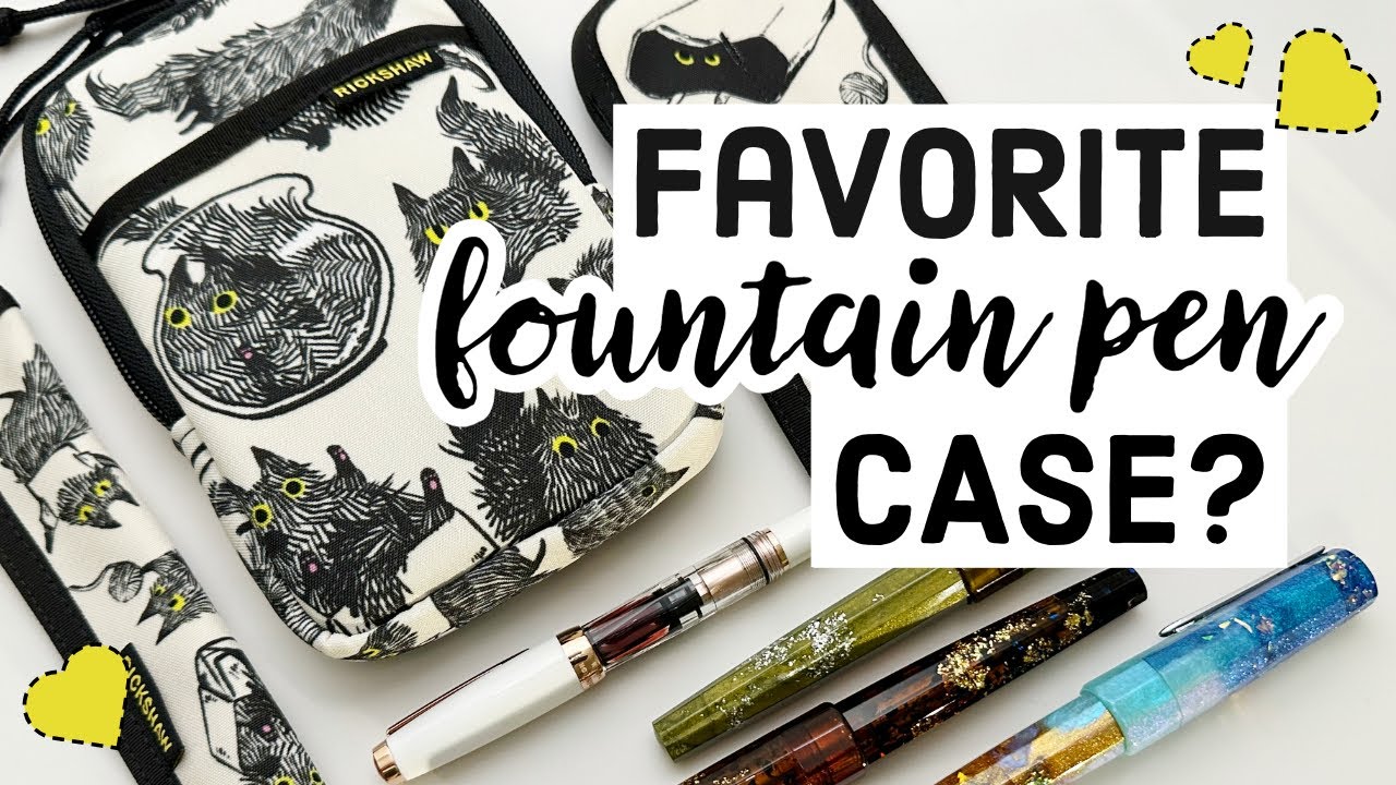 Rickshaw Bagworks Sinclair Best Fountain Pen Storage Case Protection 3+3 #fountainpen #stationery