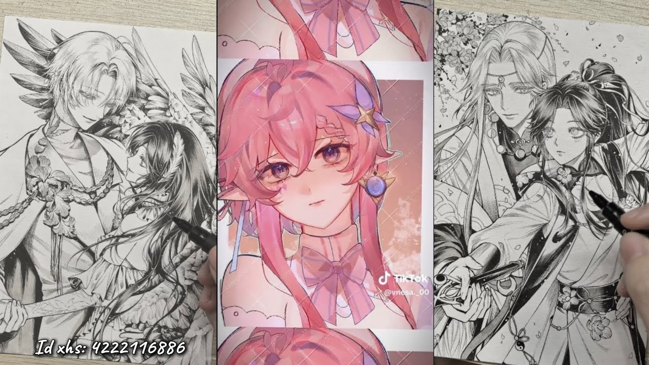 [#7] Tổng hợp tiktok tranh vẽ của các artist Việt Nam 🎨🖌#drawing #art 