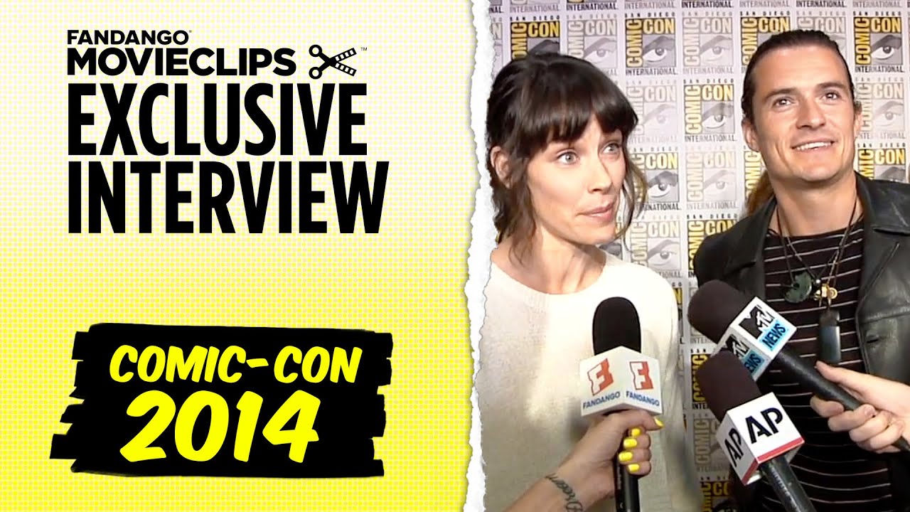 Evangeline Lilly & Orlando Bloom 'The Hobbit: The Battle of the Five Armies' Interview: SDCC (2014)