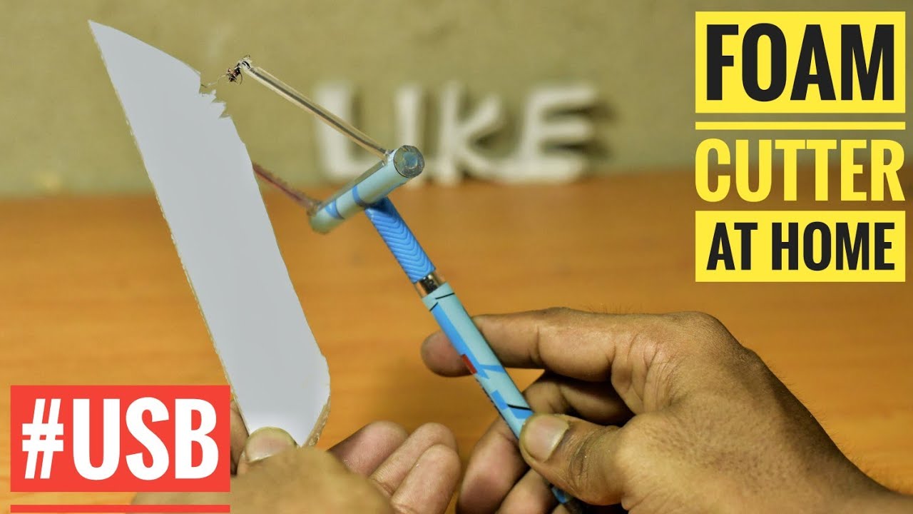 How to Make A USB Foam Cutter Simple At Home | Very Easy USB Foam Cutter | Thermocole Cutter |
