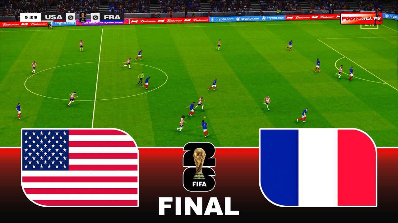 USA vs FRANCE - FIFA WORLD CUP 2026 FINAL | Full Match All Goals | Pes 21 Gameplay Simulation