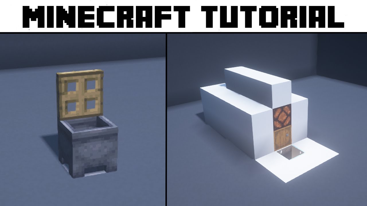 Simple + Advanced Trash Can | Minecraft Tutorial