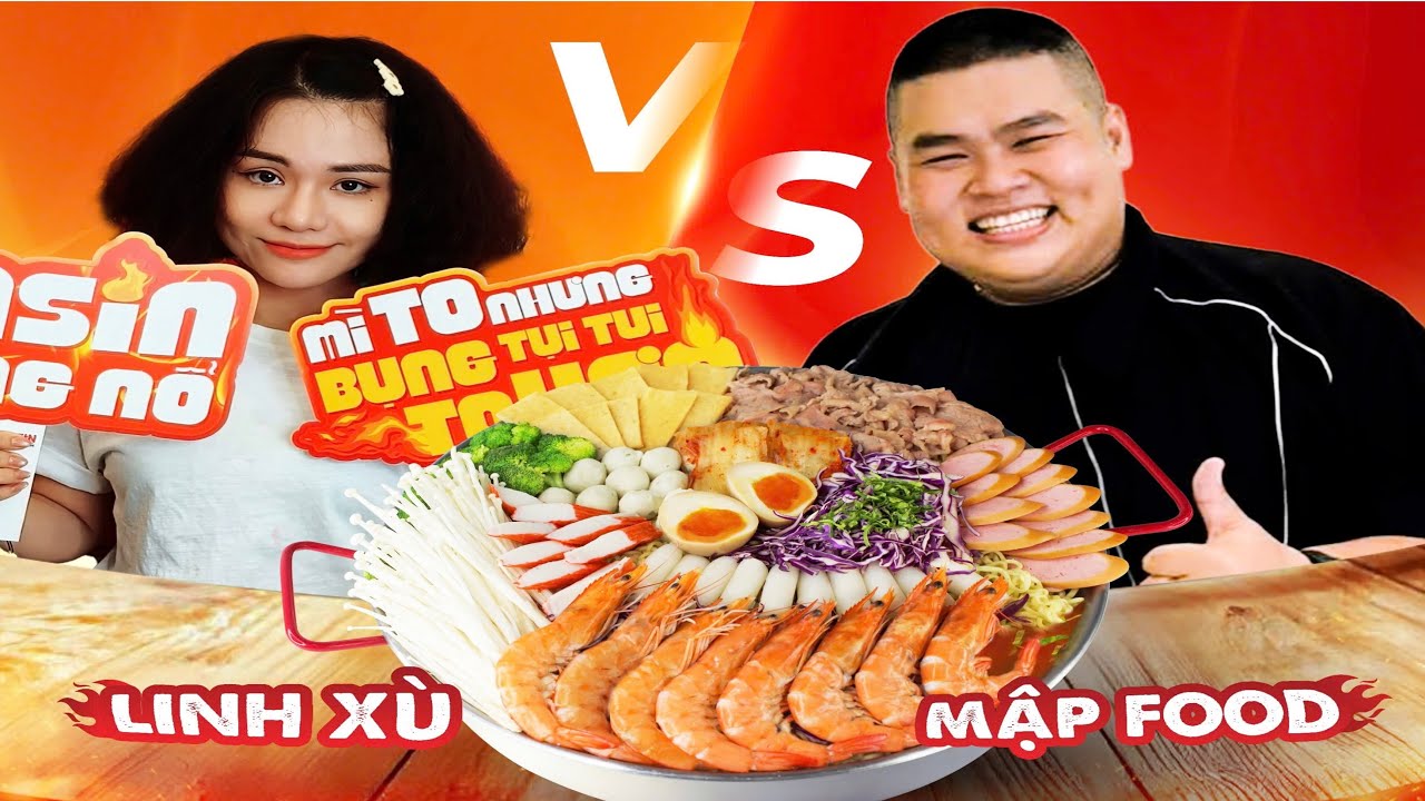 Lần Đầu Mập Food Đấu Với Linh Xù Ăn 2 Chảo Mì Sasin 6Kg Nhận Thưởng 6Triệu Đồng Kết Quả Sẽ Ra Sao