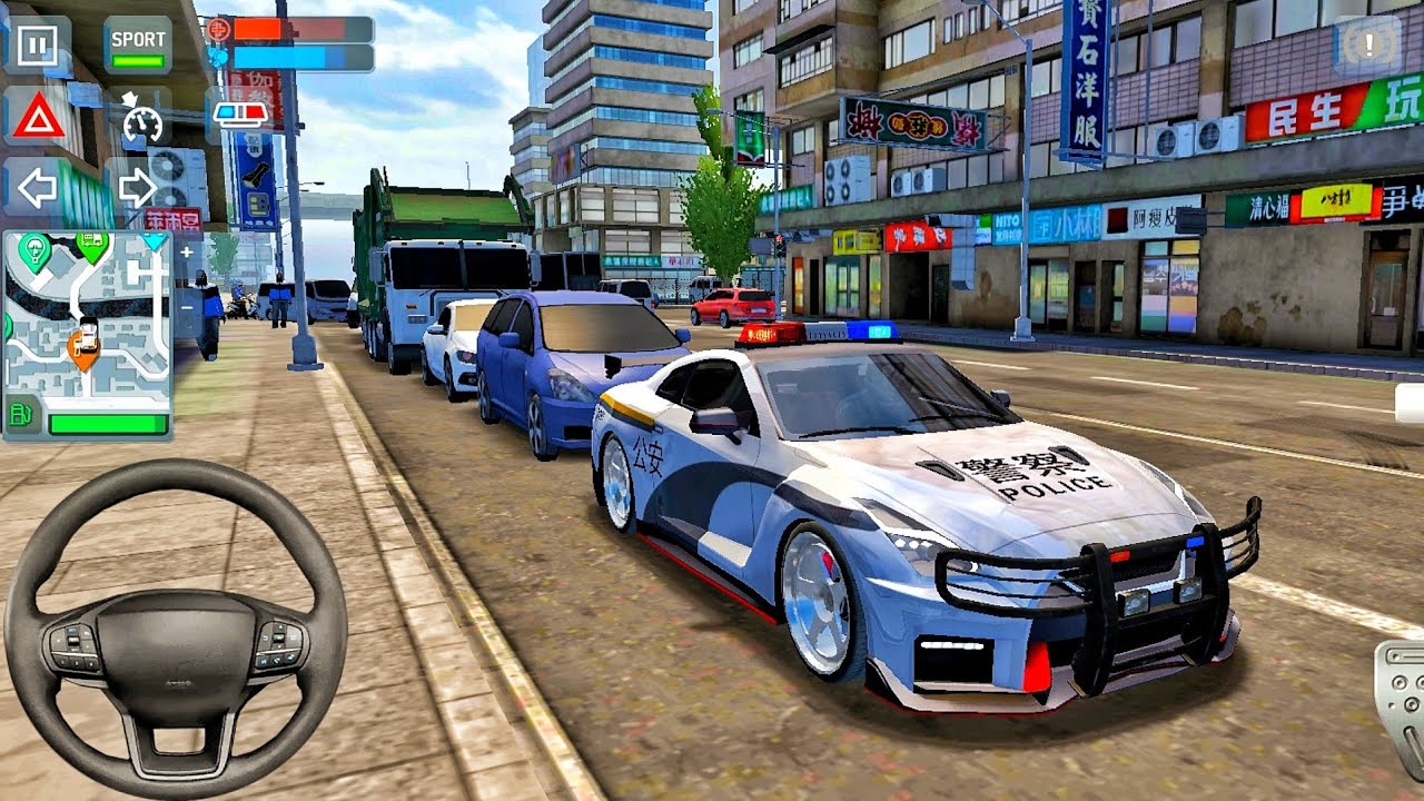 Police Sim 2022 🚔🚓 Police Officer Chase In Shanghai - Police Car Games 3D Android Gameplay