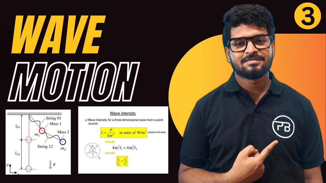 Wave Motion | String with Variable Mass | Average Power & Intensity | JEE | NEET