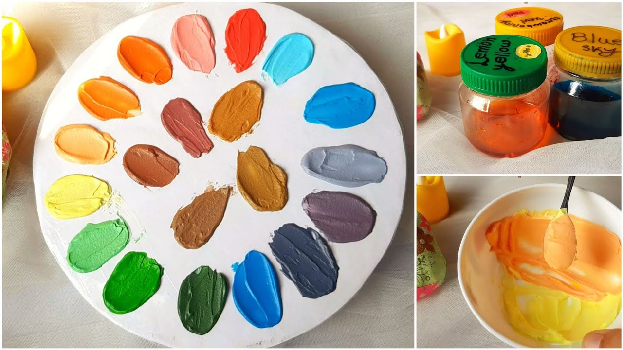 ৩ টি রং দিয়ে তৈরি করুন ২০ টি কালার | Colouring cream with liquid food colour|Making different shades