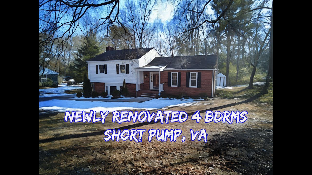 Newly Renovated 4 BDRM - Short Pump Home for Sale +$535K+