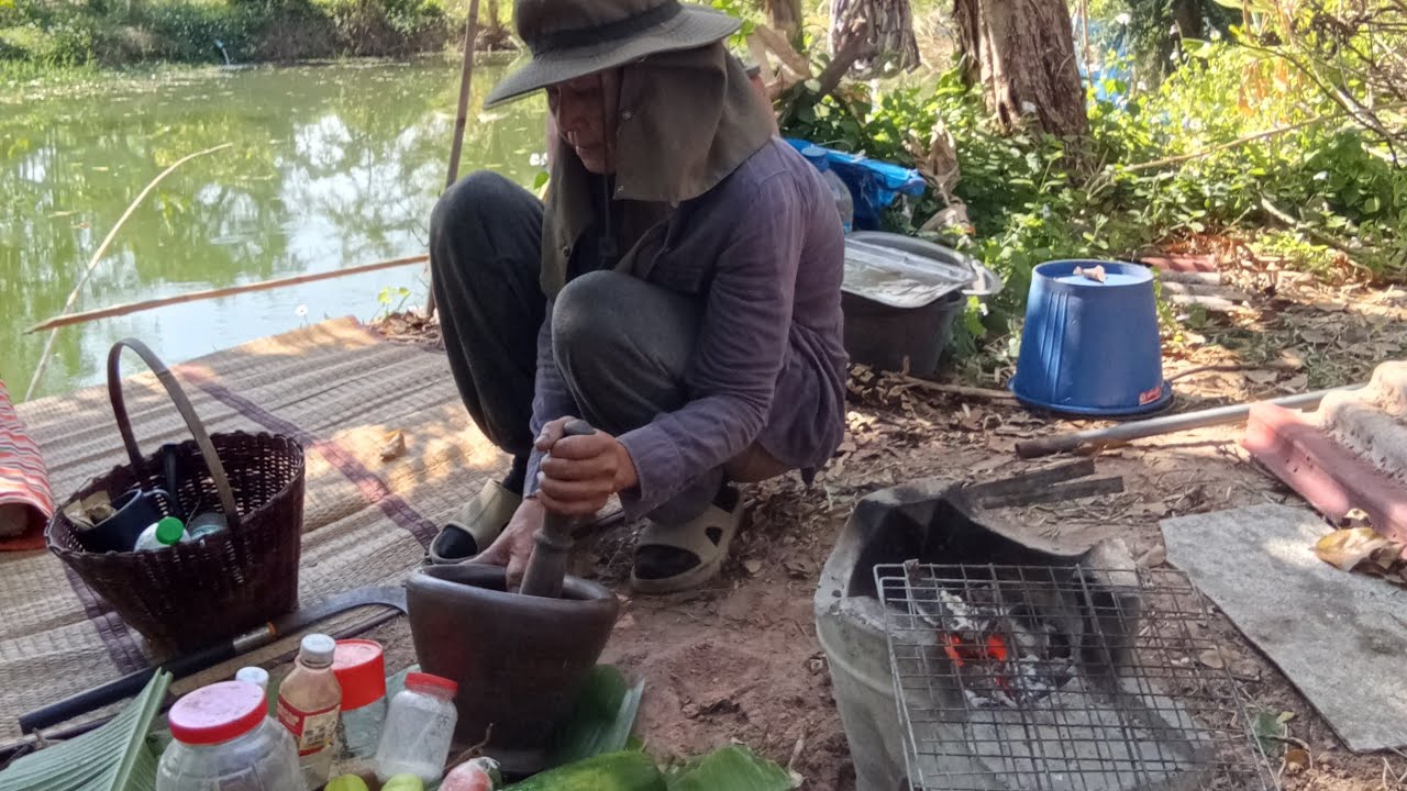 #Fishing# camping welcome #ปลาเผา#กินข้าวป่า#ตกปลา