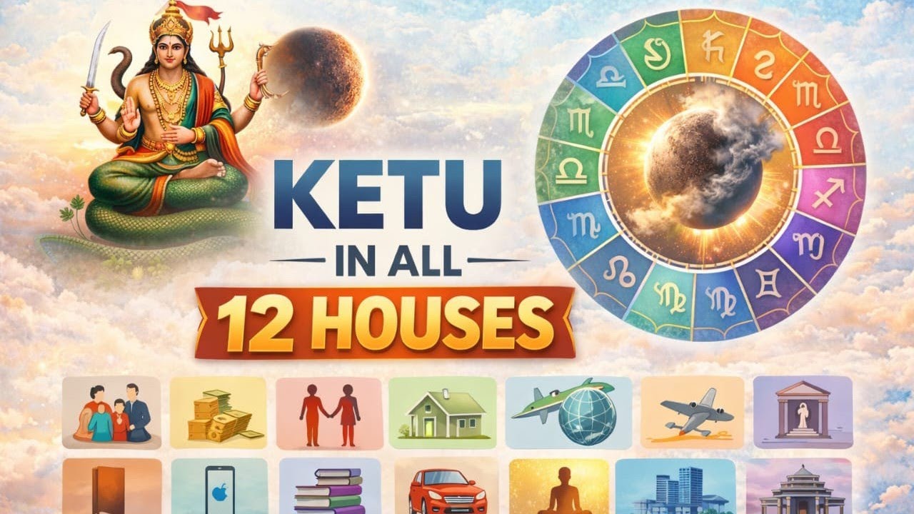 Ketu Result in all 12 houses | Astroreena 