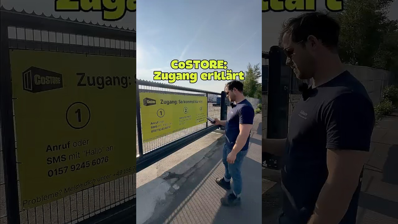 CoStore Lagercontainer mieten: So kommst du auf unseren Lagercontainer-Park &ndash; Zugang erkl&auml;rt