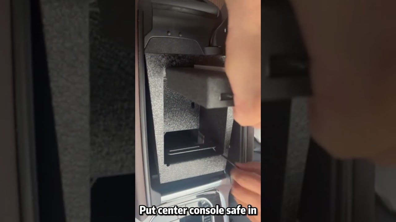 BMW X5 & X7  2019-2025 console gun safe Installation