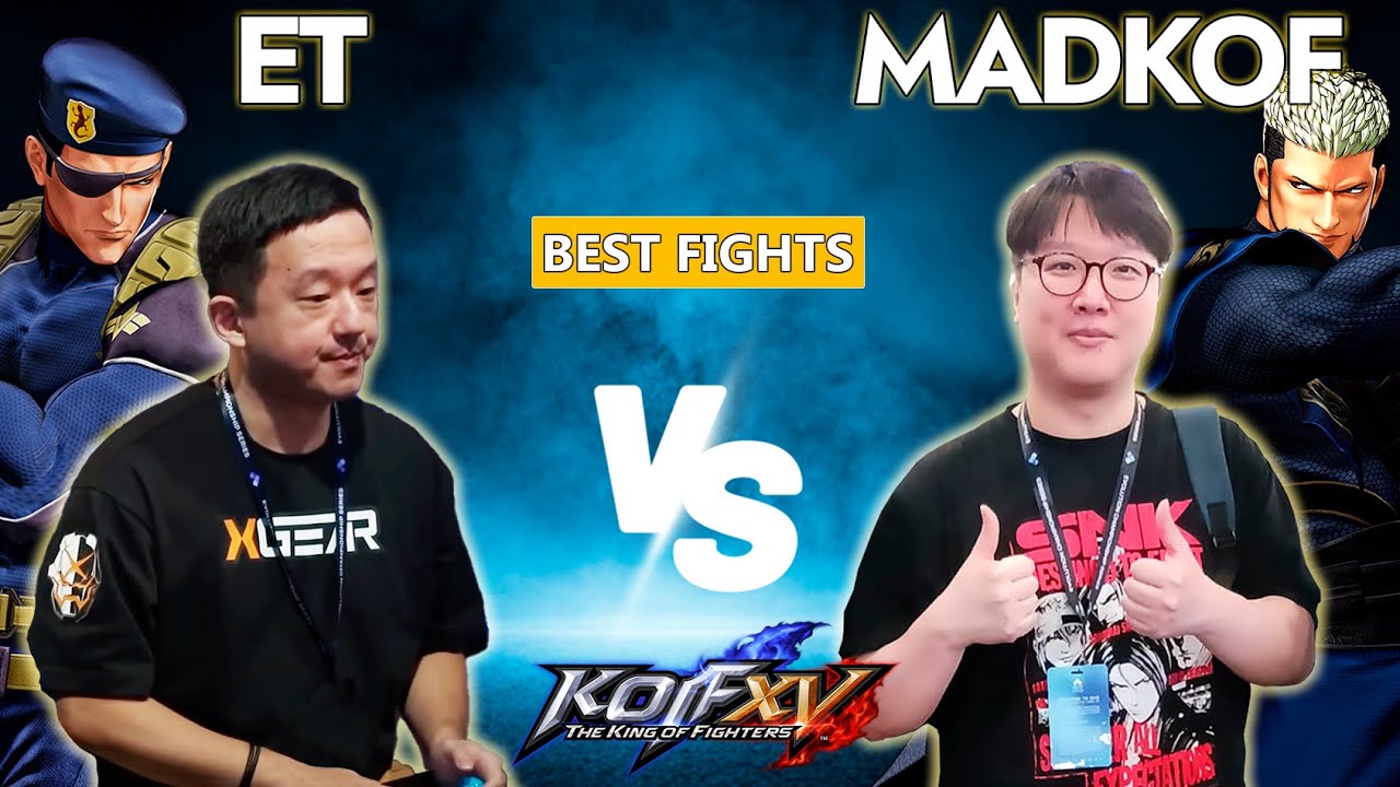 KOFXV  👽 ET (Leona, Clark, Heidern) vs MADKOF (Rugal, Njad, Goenitz)  Best Fights KOF15