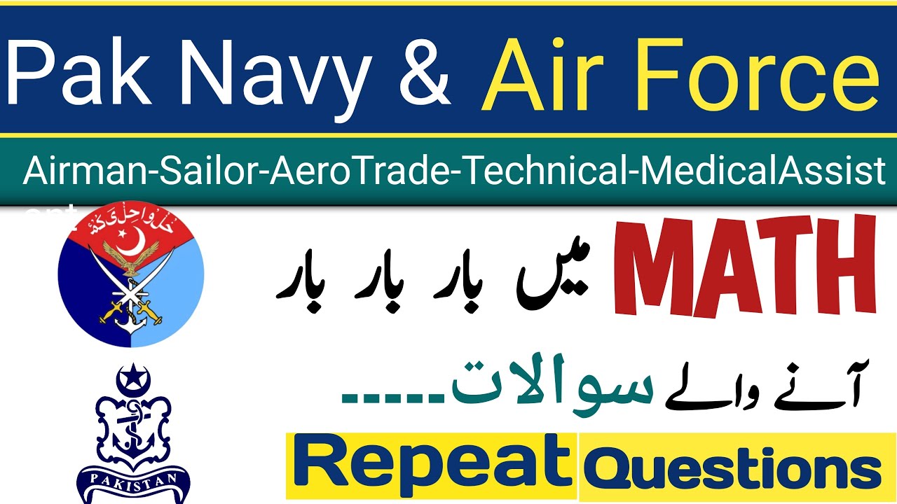 PAF And Navy Math Test Preparation | Airman, Sailor Test Preparation